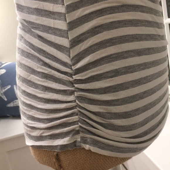 One Shoulder Stripe Fitted Top - Picture 4 of 8